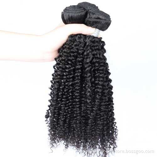 Cheap Raw Indian 100% Human Hair Kinky Curly Bundles With Closure Virgin Mink Brazilian Cuticle Aligned Hair Extensions